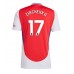 Maillot de foot Arsenal Oleksandr Zinchenko #17 Domicile vêtements 2024-25 Manches Courtes